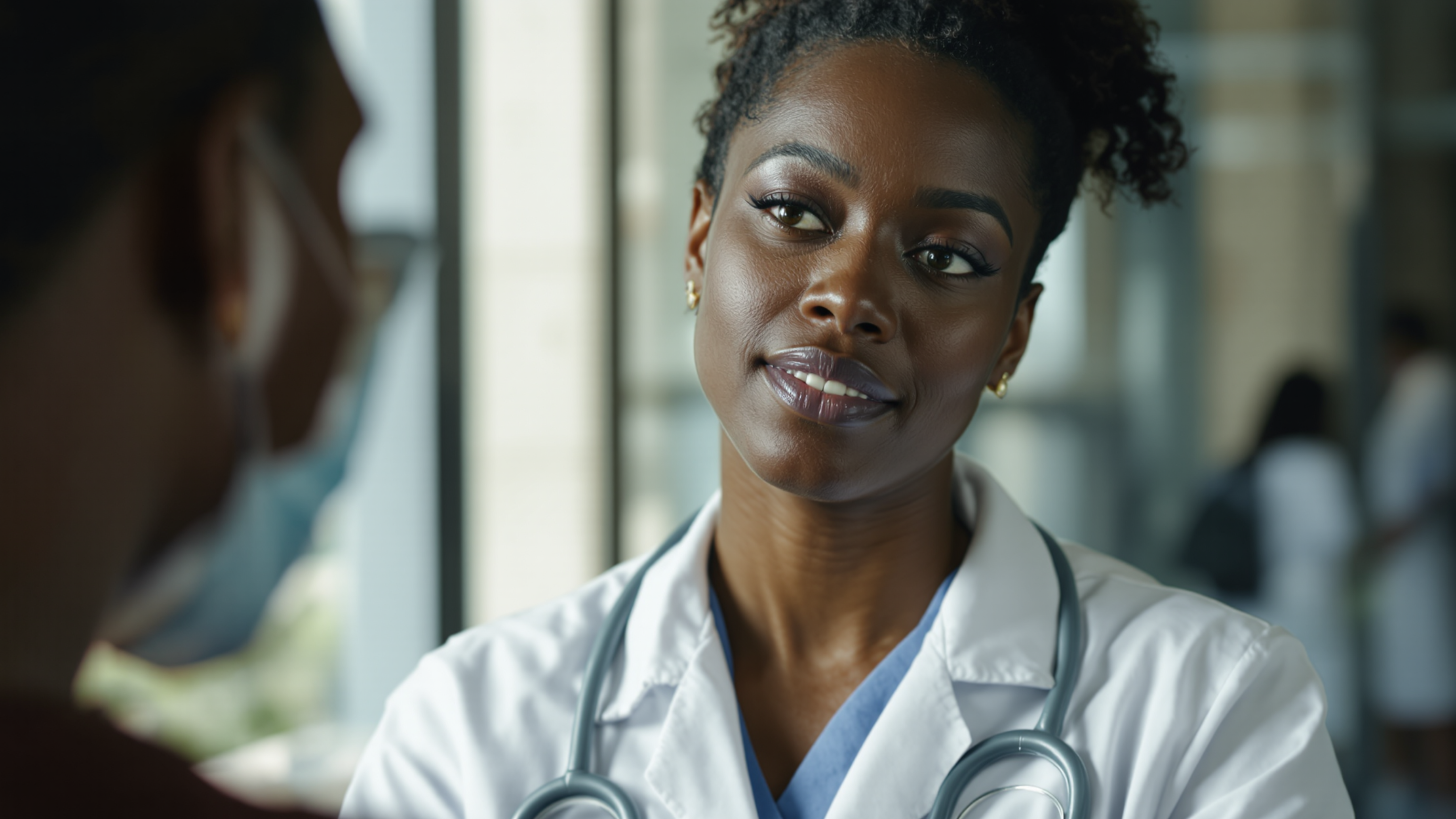 Portrait of a calm, empathetic healthcare provider